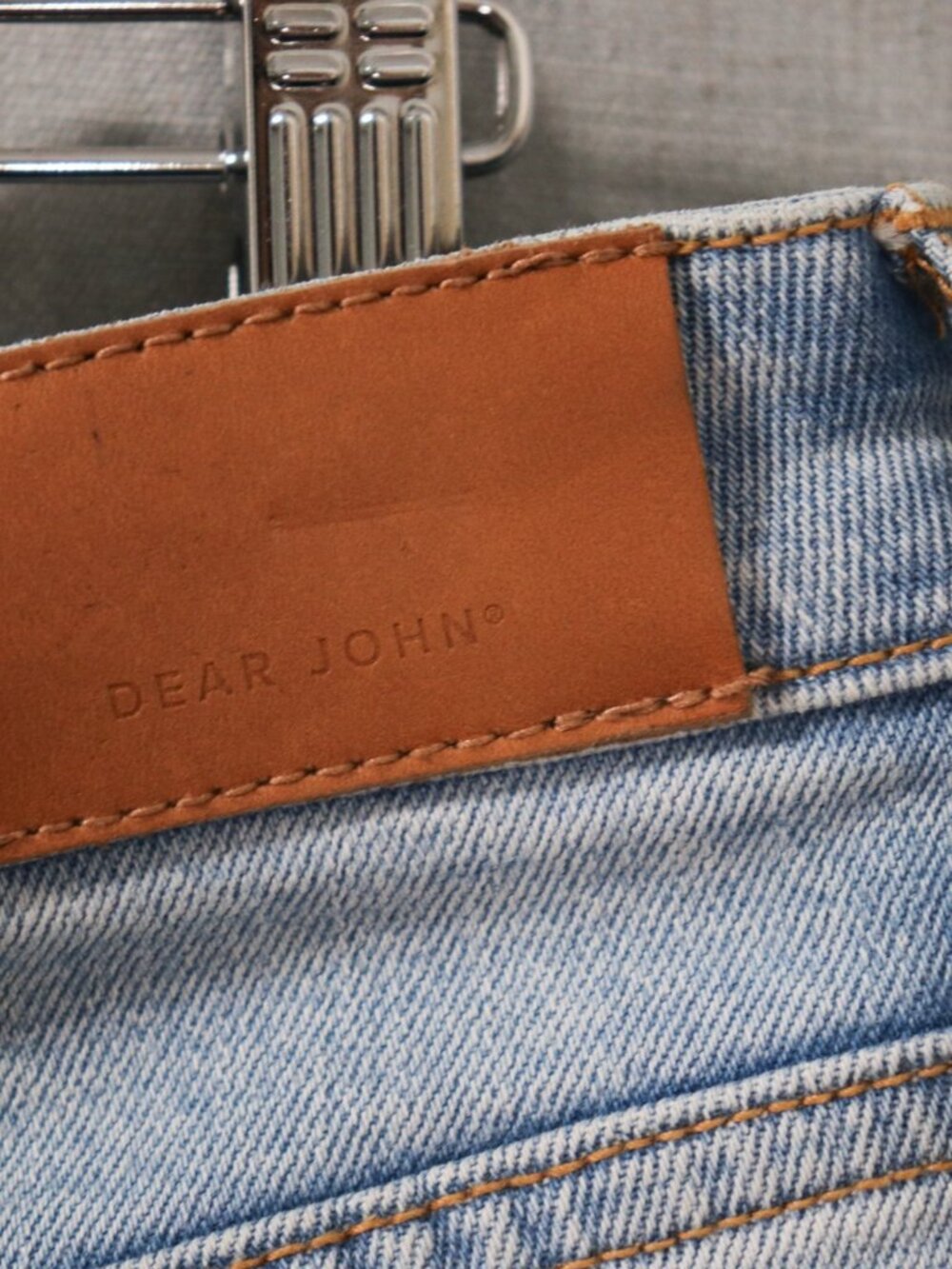 Dear John High Waisted Distressed Jean Women 31 - 12 Light Wash Comfort Stretch - Picture 8 of 16